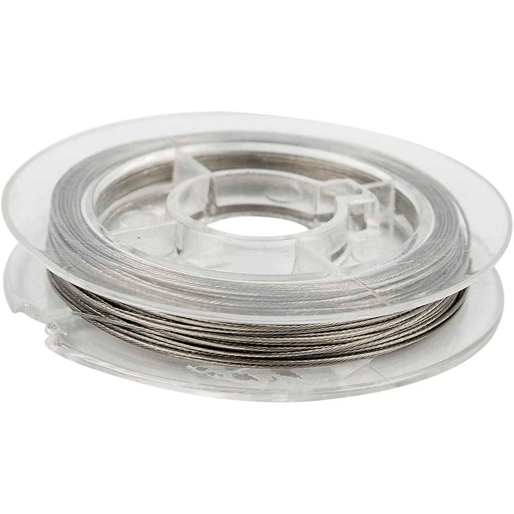 Creativ Company bijoux fil, épaisseur 0,38 mm, argent, 10 m 1 rouleau