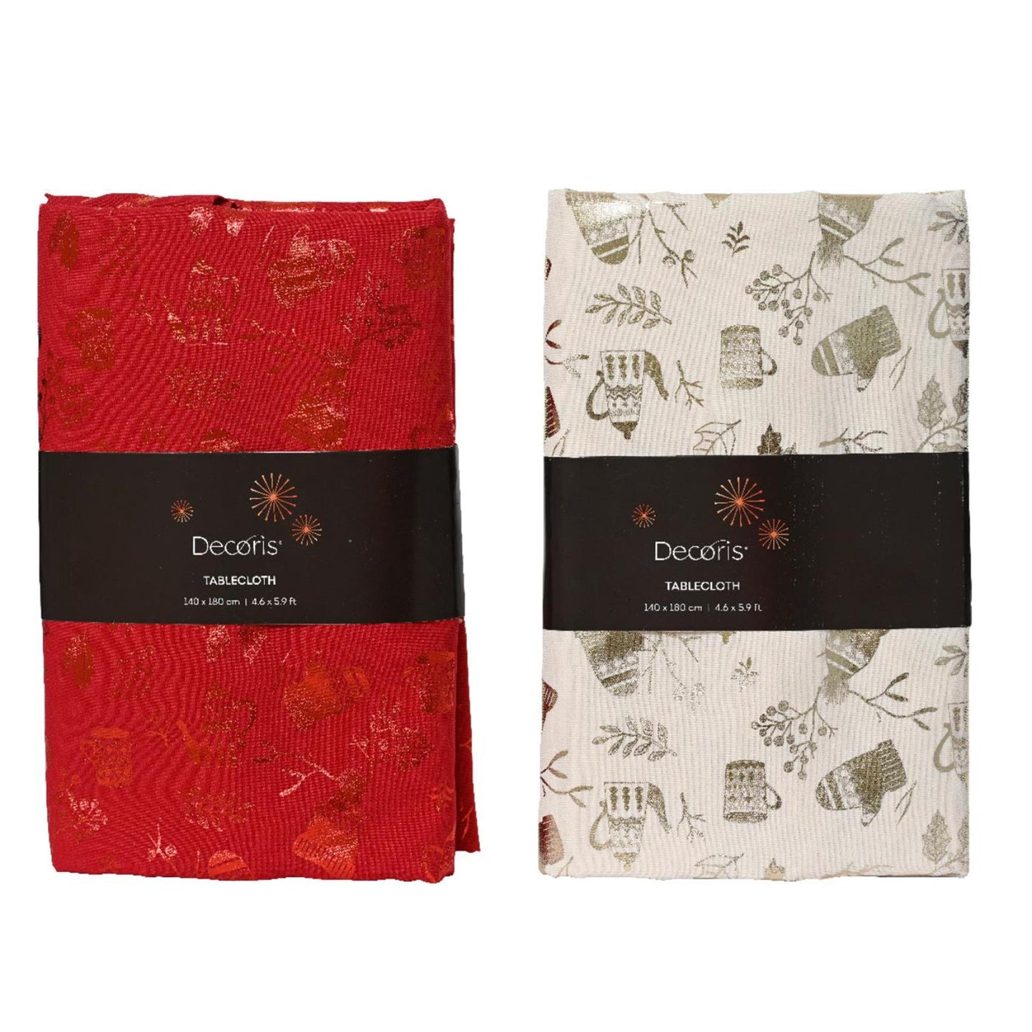 Nappe de Noël Decoris 180x140cm