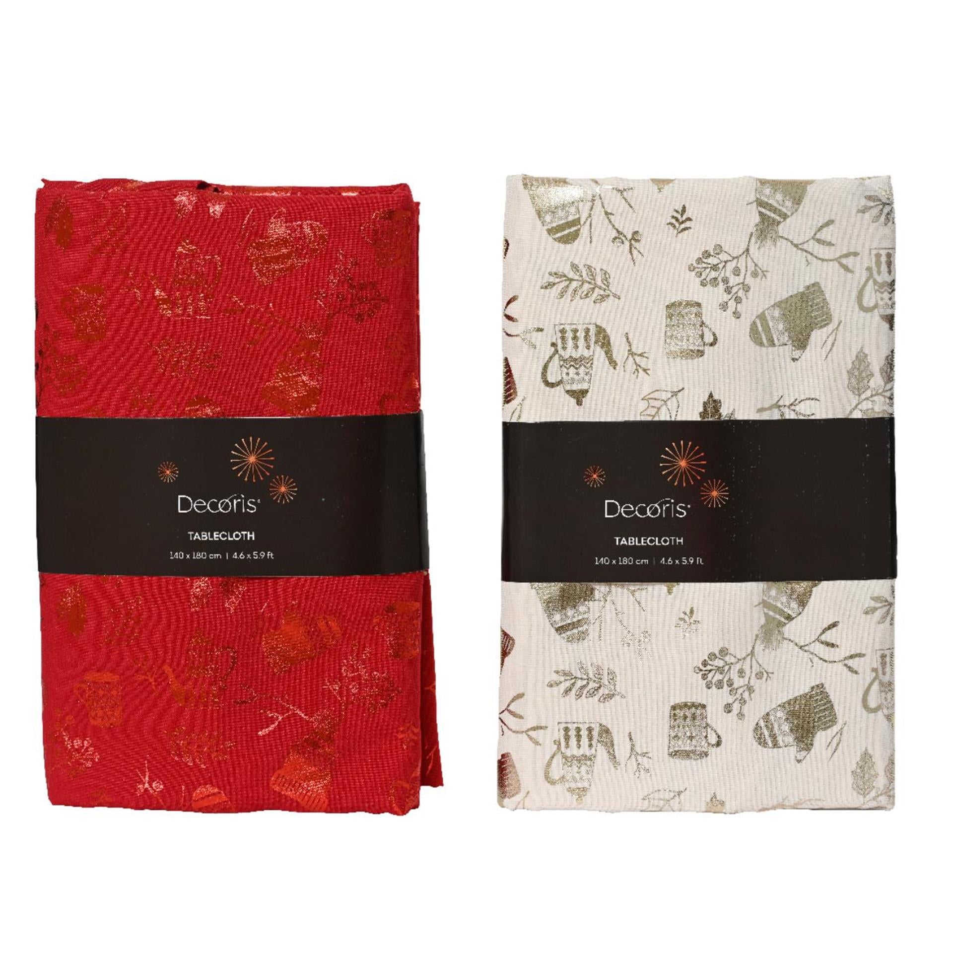 Nappe de Noël Decoris 180x140cm