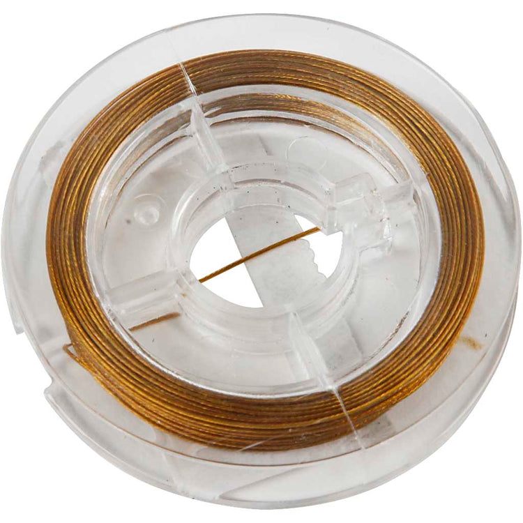 Fil à bijoux Creativ company, épaisseur 0,38 mm, or, 10 m 1 rouleau