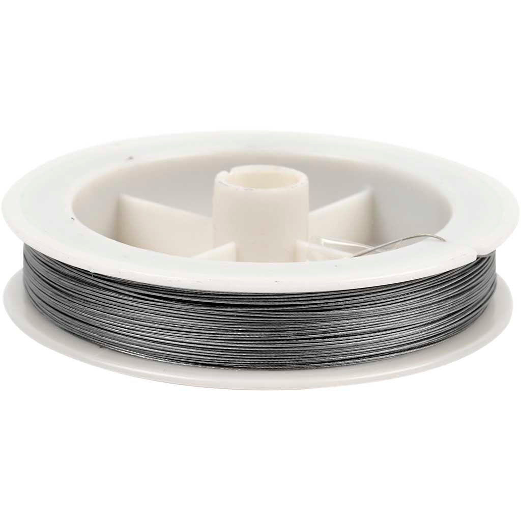 Fil à bijoux Creativ company, épaisseur 0,38 mm, argent, 100 m 1 rouleau