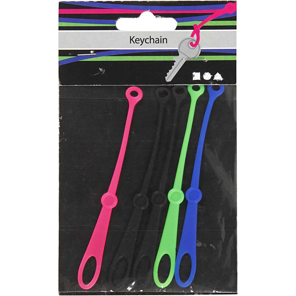 Porte-clés Creativ company, l: 10,5 cm, l: 1 cm, 5 pièces 1 boîte