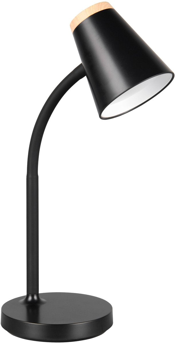 Rl live your light reality pongo - lampe de table - lampe de bureau - noir - incl. 1x SMD 4,5 W - flexible - Platine LED à haute tension - non dimmable