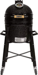 Patton premium kamado 15 avec base mobile - moyen - ø33,5 cm - noir
