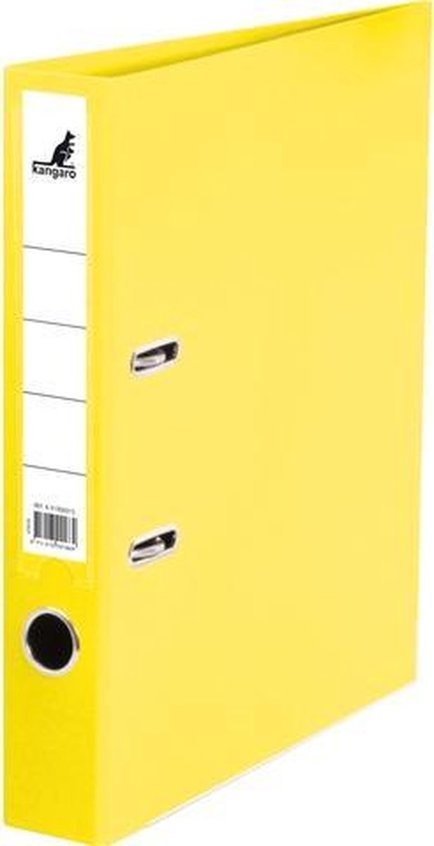 Classeur Kangaro - a4 - 2 anneaux - jaune - largeur dos 50mm - k-3100k025