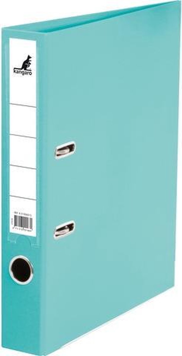 Classeur Kangaro - a4 - 2 anneaux - turquoise - 50mm - k-3100k045