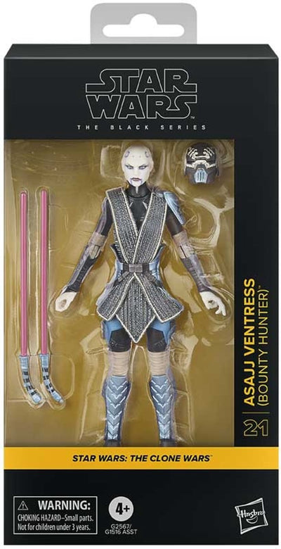 Hasbro star wars the clone wars black series asajj ventress - figurine 15 cm
