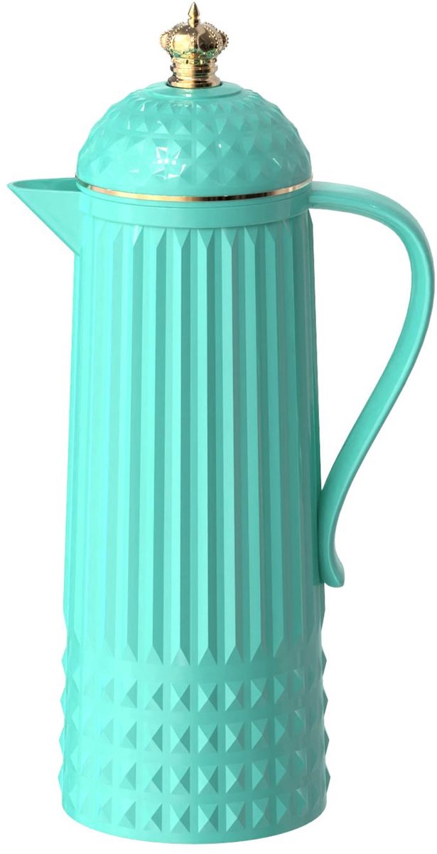 Present time thermos crown - turquoise - ø12cm - scandinavian