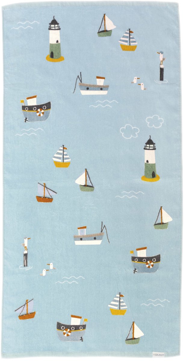 Sans marque sans marque Little Dutch - serviette de plage - Sailors Bay - 60x120 cm - 100% coton