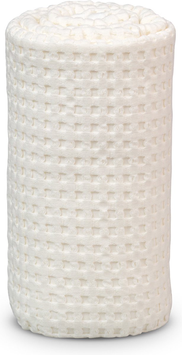 Lulujo - couverture gaufrée - 100x80 cm - blanc