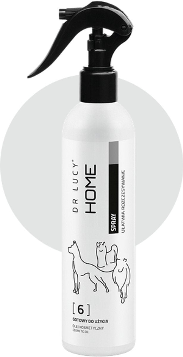 Dr Lucy Spray anti-enchevêtrement pour chiens – Spray démêlant sans rinçage – Démêlage rapide – Anti-frisottis – Soie de jojoba – Thé vert – 250 ml