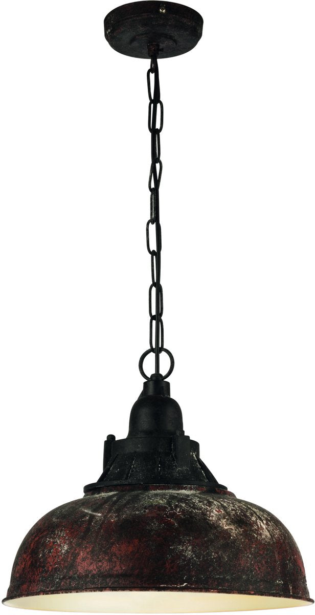 Eglo vintage Grantham 1 - suspension - 1 lumière - marron antique, beige