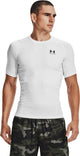 Under Armour UA HG Armor Comp SS-WHT chemise de sport homme - blanc - noir