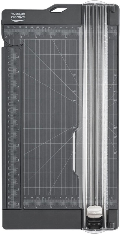 Vaessen creative coupe-papier avec fonction de notation - 15 x 30,5 cm - graphite