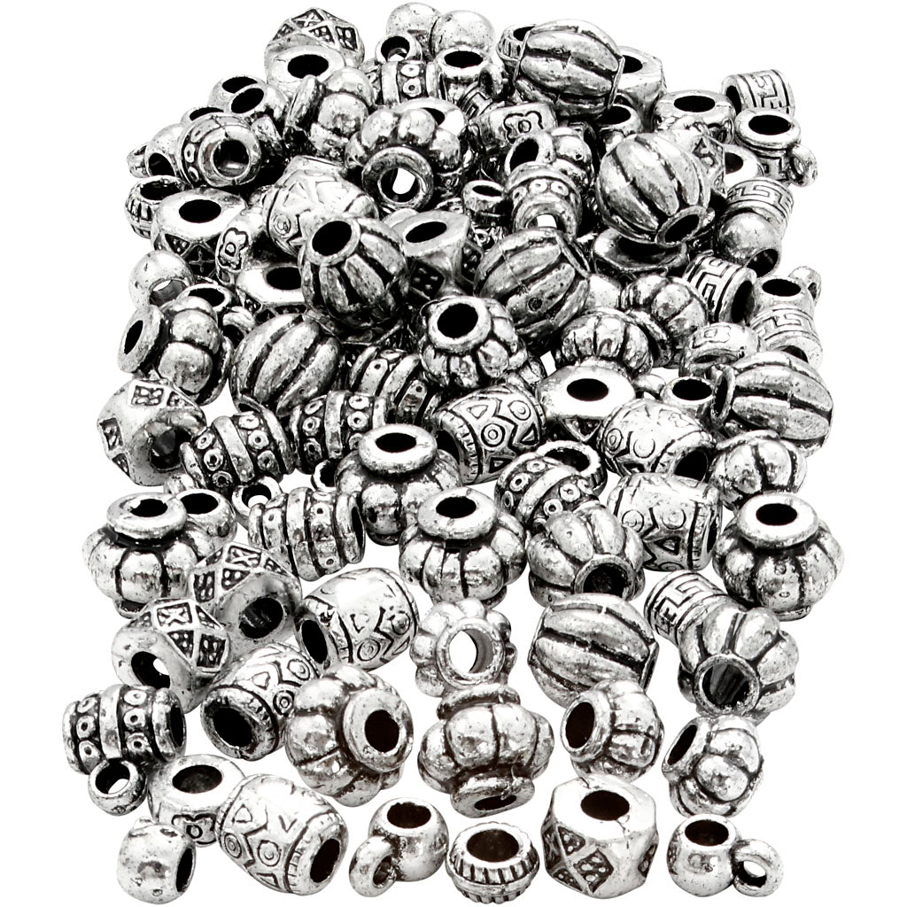 Mélange de perles Creativ Company, taille 7-11 mm, diamètre du trou 3 mm, env. 400 pièces, 200 g 1 boîte