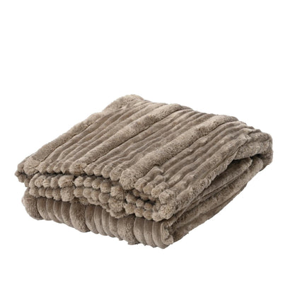 Decoris couverture de vie polyester gris 170x130cm