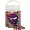 Perles de dés Creativ Company, taille 7x7 mm, diamètre du trou 1,5 mm, env. 1070 pièces, différentes couleurs, 510 g, 700 ml 1 boîte