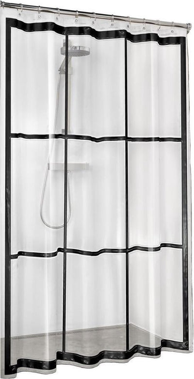 Rideau de douche en peau sceaux sceaux brix transparent