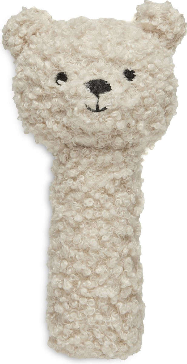 Jollein hochet ours en peluche - naturel