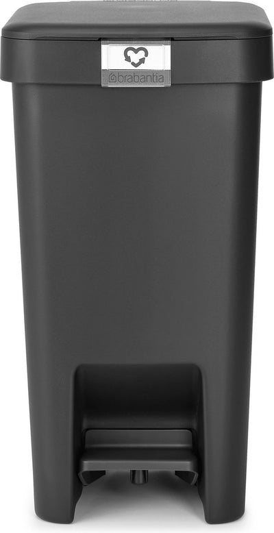 Poubelle Brabantia stepup - poubelle à pédale - 10 litres - gris foncé