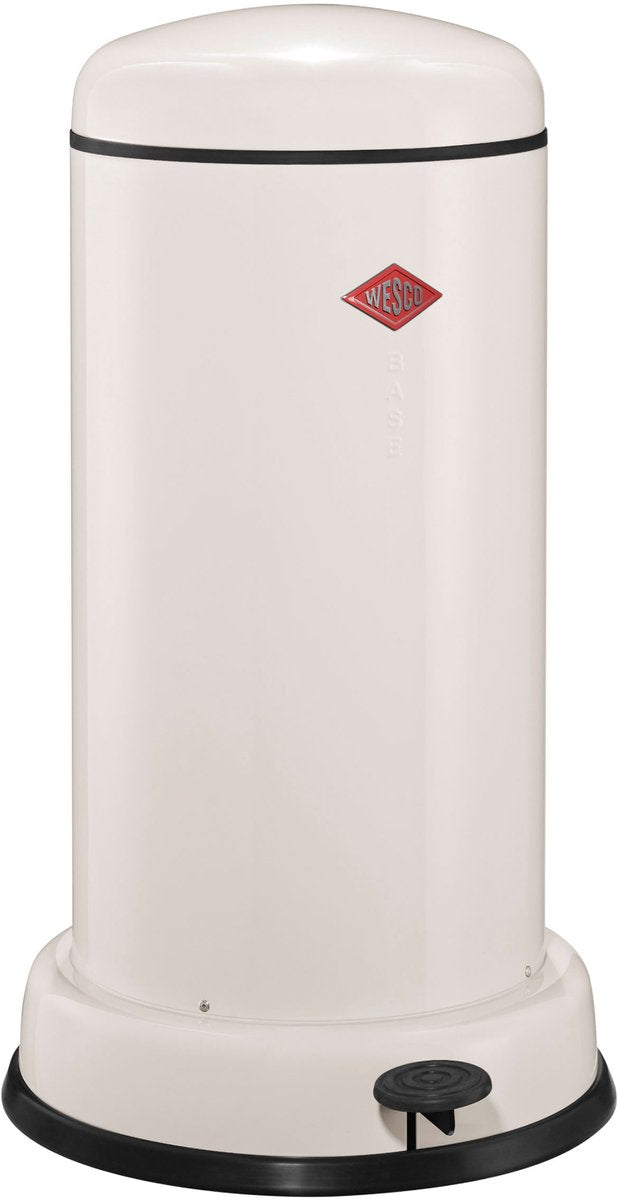 Poubelle Wesco baseboy avec fermeture amortie | 20 litres | métal - sable mat | poubelle à pédale