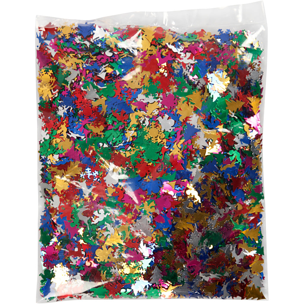 Paillettes Creativ company, taille 15 mm, couleurs métallisées, 250 gr 1 boîte