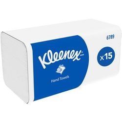 Serviettes airflex kleenex 2 couches blanches 15x186 pièce