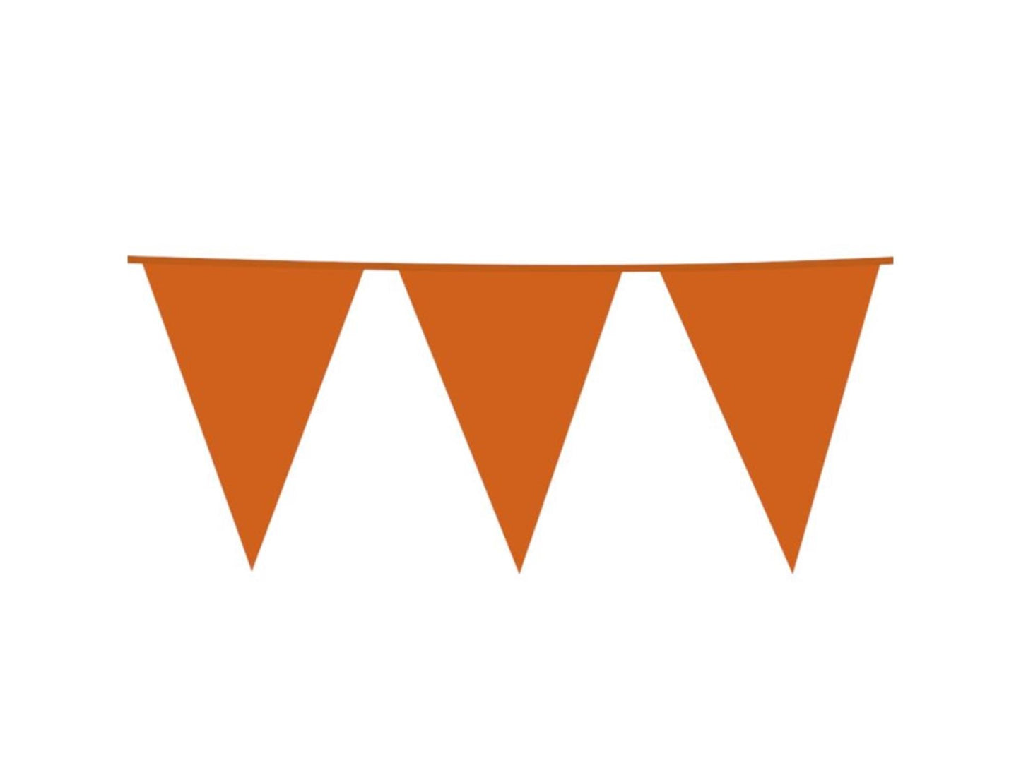 Ligne de drapeau géant Globos orange 10m en plastique