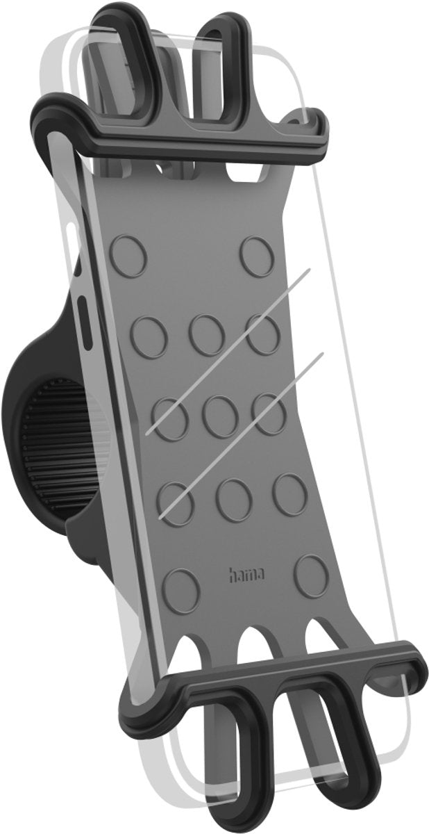 Hama support de téléphone portable pour vélo flexible universel pour guidon
