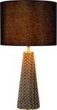 Lucide extravaganza velours - lampe de table - ø 25 cm - 1xe27 - noir