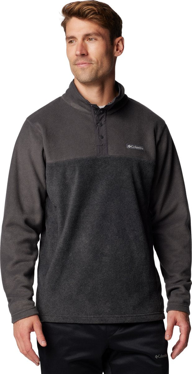 Pull d'extérieur pour hommes Columbia Steens Mountain™ Half Snap II - Charcoal Heather, Shark - Taille S