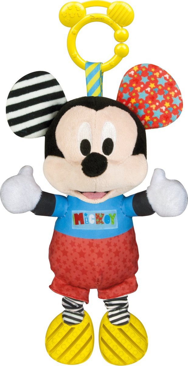 Clementoni - bébé - mickey mouse - premières activités - peluche interactive - jouets sensoriels - à partir de 6 mois