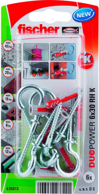 Fischer duopower 6x30 avec crochet rond (blister)