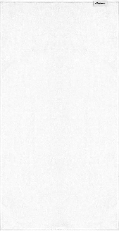 Set de serviettes Cendrillon dimanche - 2 pièces - serviette de bain 60x110 cm - 100% coton - blanc