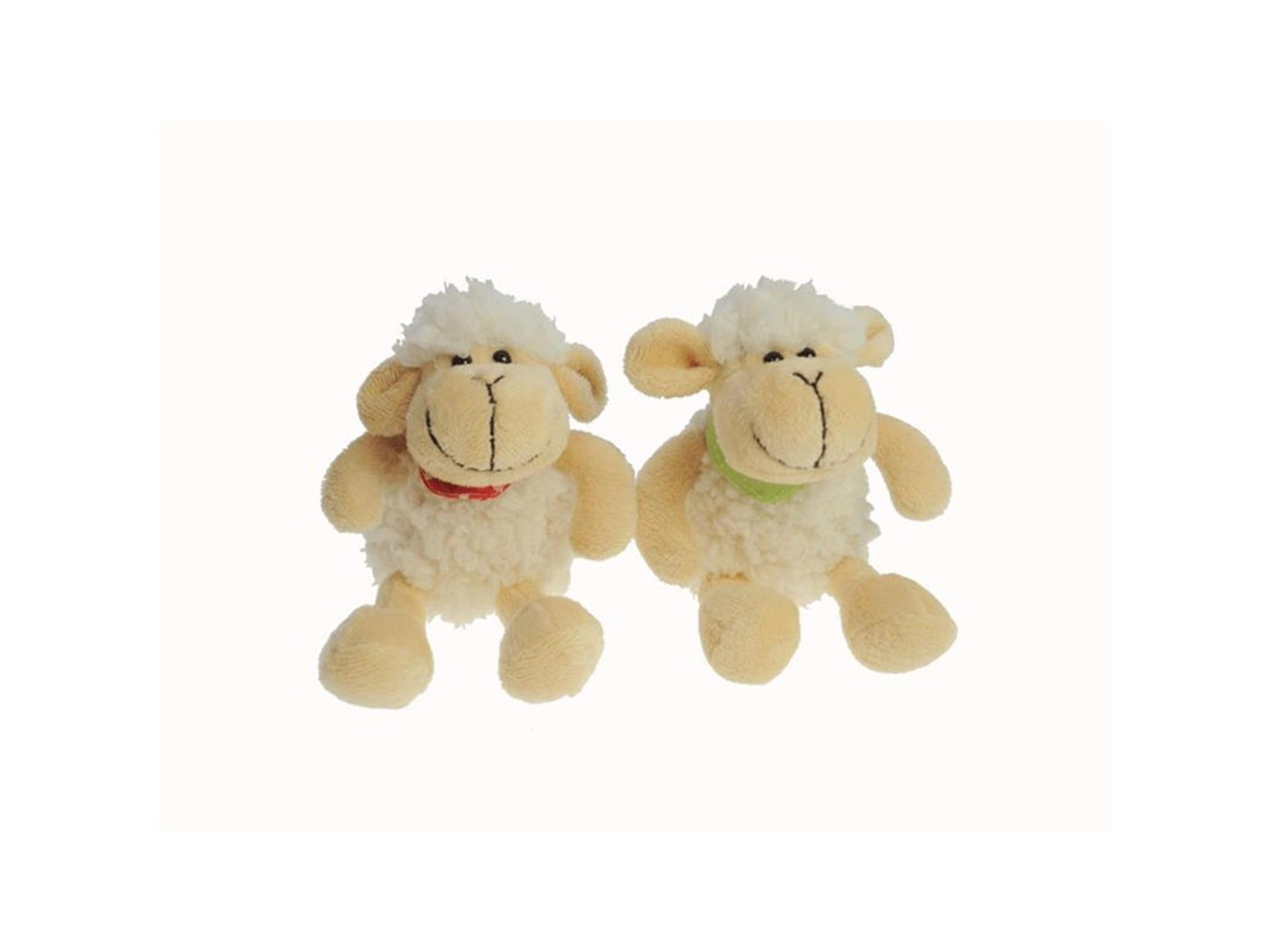 Gerkimex peluche mouton tout doux 12cm avec porte-clés. disponible en deux versions différentes garçon ou fille