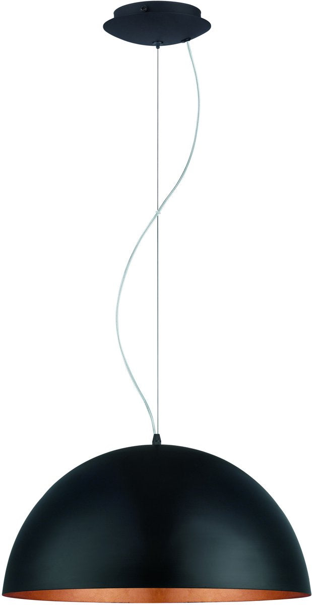 Suspension Eglo gaetano 1 - e27 - ø 53 cm - or noir