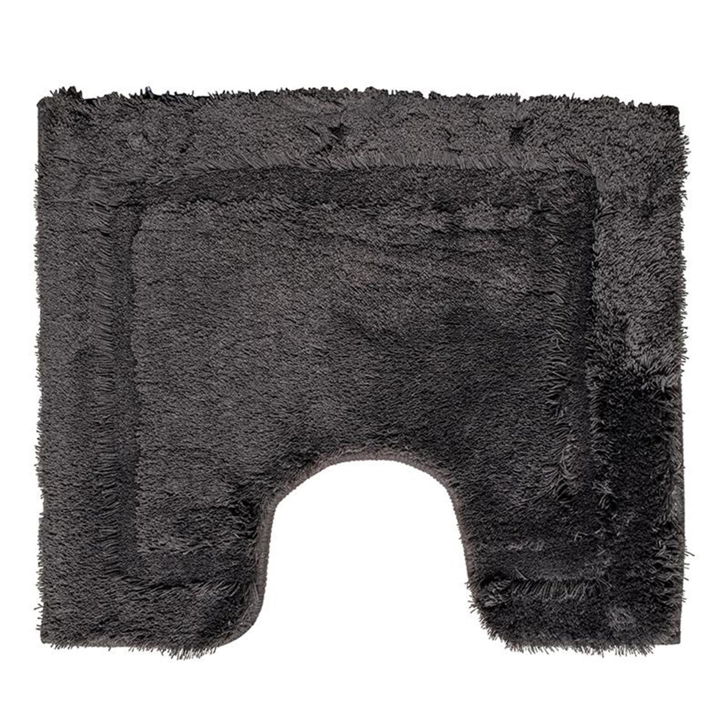 Wicotex tapis de toilette uni gris foncé 50x60cm