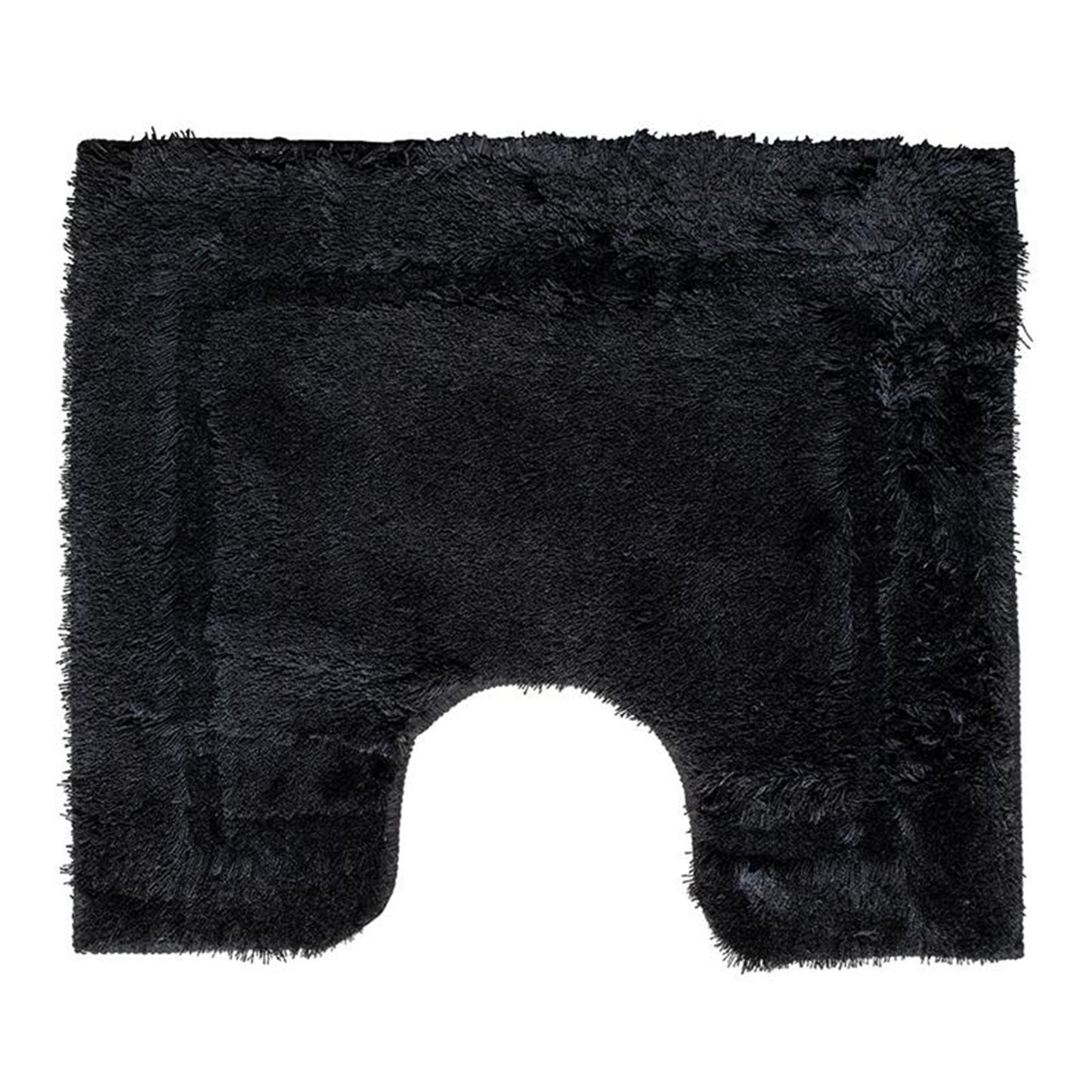 Wicotex tapis de toilette uni noir 50x60cm