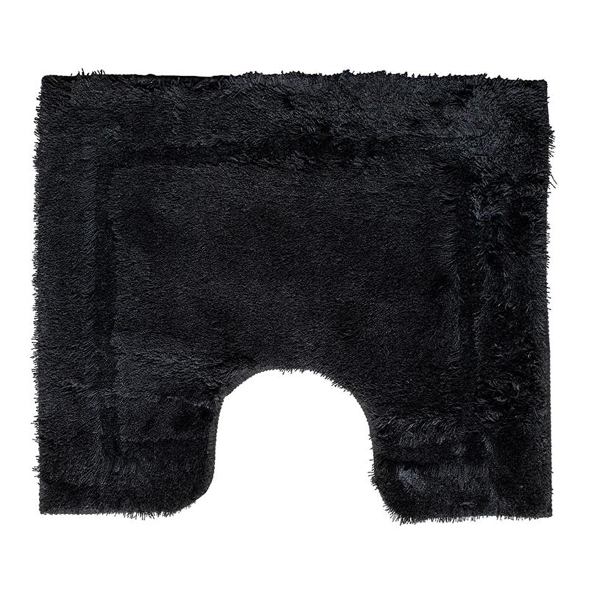 Wicotex tapis de toilette uni noir 50x60cm
