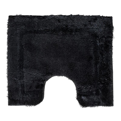 Wicotex tapis de toilette uni noir 50x60cm