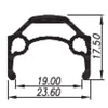 Rim Primax E Str19 26 559 x 19c - 36 trous - Spaak 14 Valve française - noir avec bord de freinage