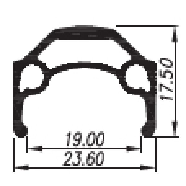 Rim Primax E Str19 26 559 x 19c - 36 trous - Spaak 14 Valve française - noir avec bord de freinage