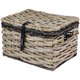Panier à vélo de basilic Dijon grand avec couvercle gris noir