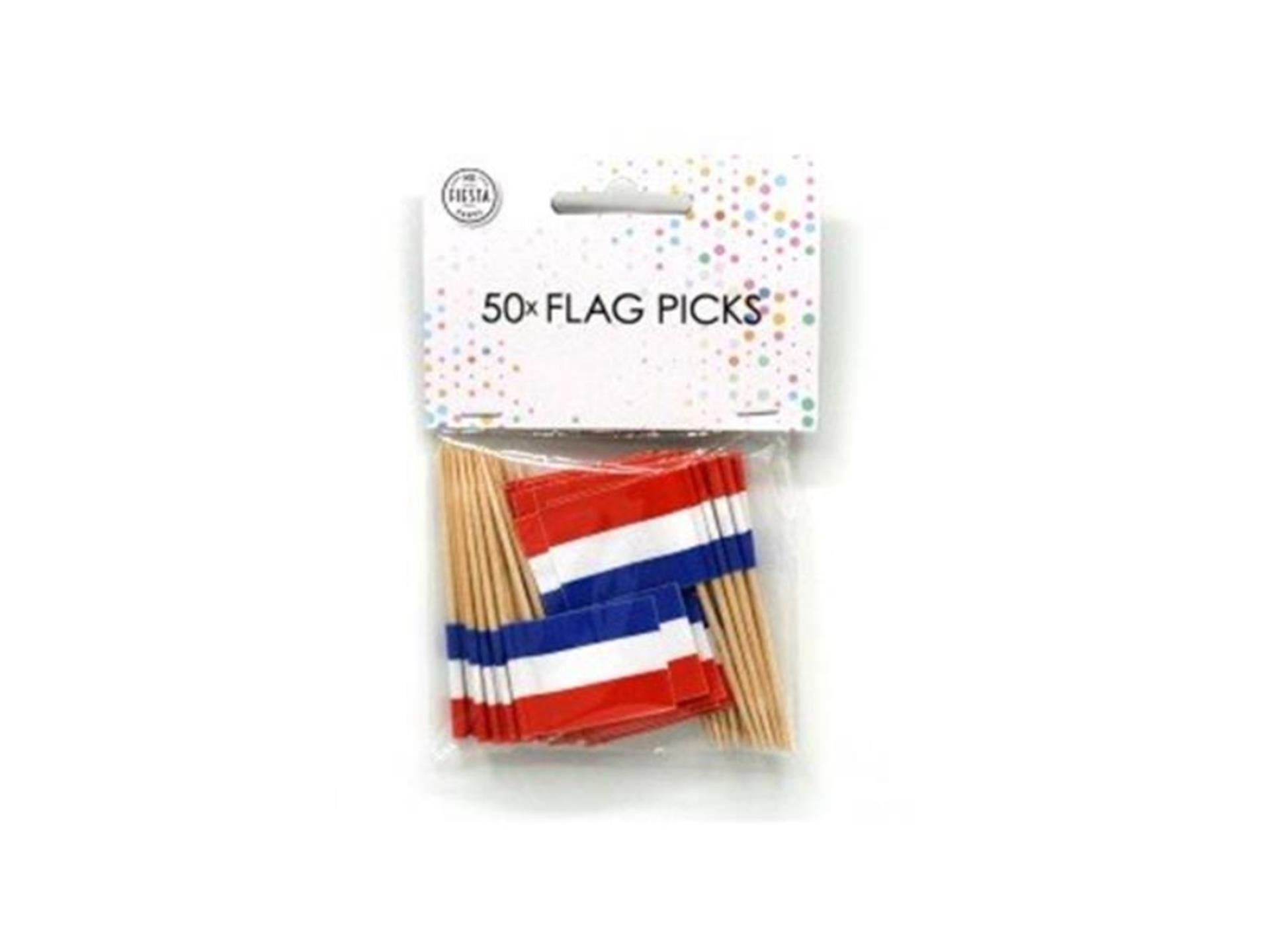 Bâtons drapeau Globos Pays-Bas pack de 12x50 pièces