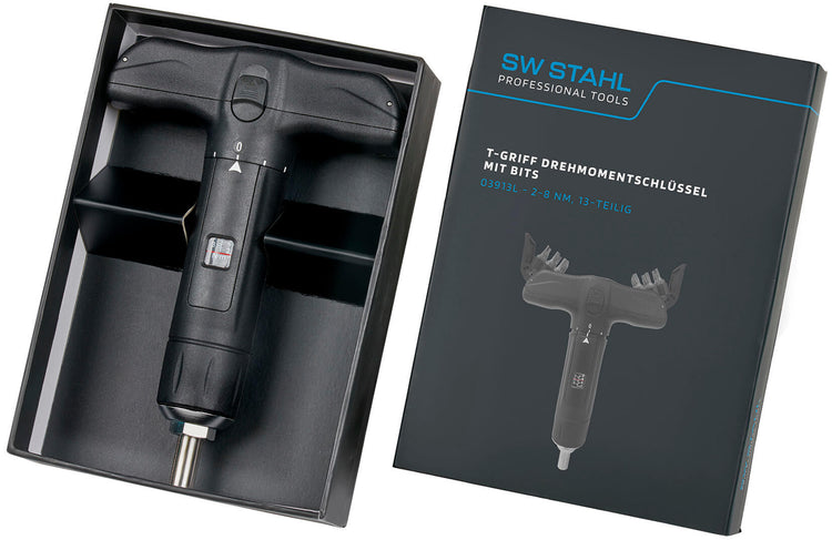 Vis de couple SW Stahl T-Grip. Avec des bits, 2 à 8 nm, 13 pcs.