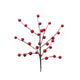Branche artificielle Decoris avec baies rouges 3x15x26cm