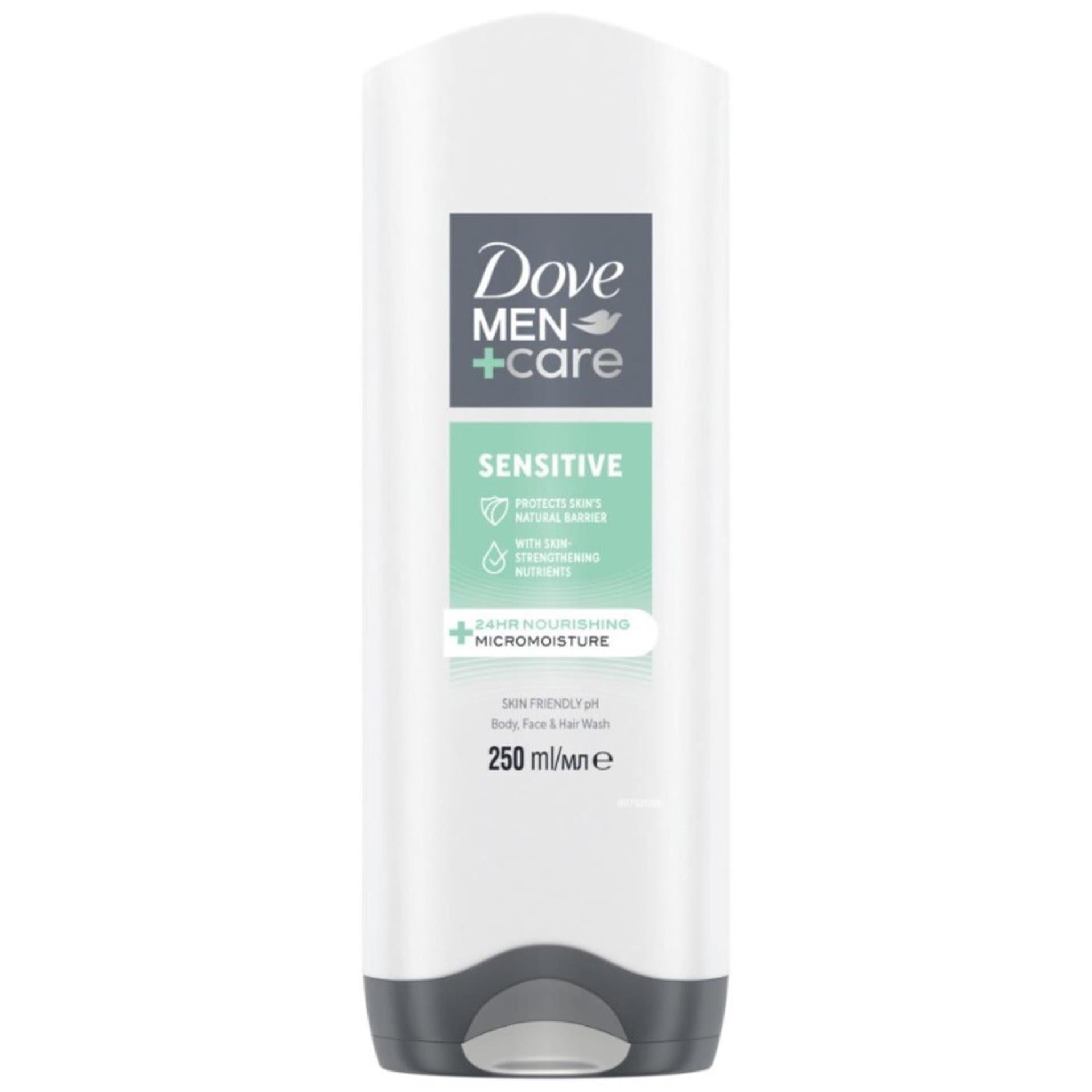 Dove douche homme sensible 3-en-1 250ml