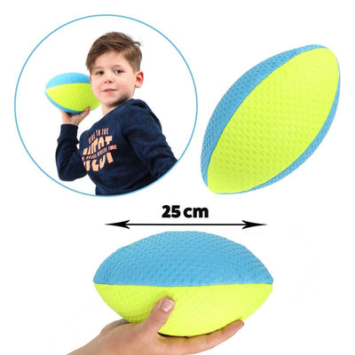 Toi-toys toitoys ballon de rugby bleu fluo jaune