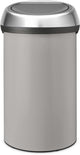 Poubelle Brabantia Touch Bin - 60 litres - couvercle en acier gris doux mat
