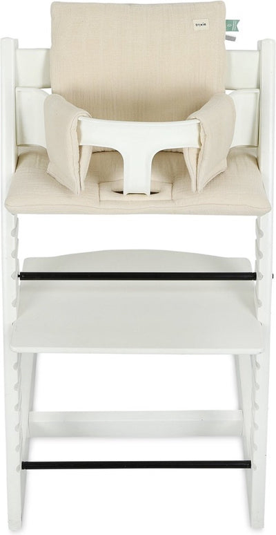 Réducteur de siège Trixie - beige bonheur - parfait pour stokke tripptrapp - coussin de chaise de salle à manger - beige